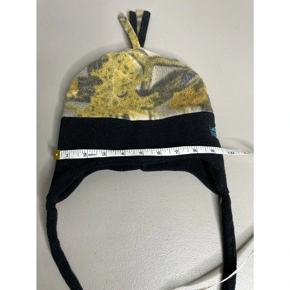 Kids Toddler Baby Fleece Camo Earflap Beanie Hat Black Green Camouflage Outdoor